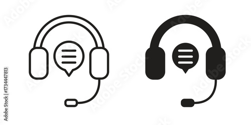 Online support icons simple vector set. logo sign symbol set