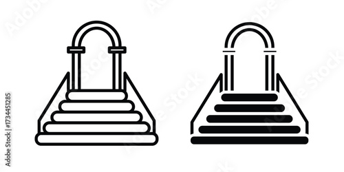 Minbar icons simple vector set. logo sign symbol set