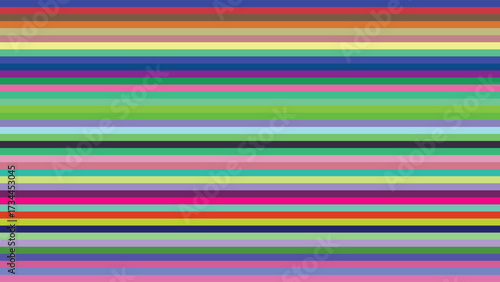 Colorful Striped Pattern Design with Geometric Horizontal Lines Multicolored Abstract
