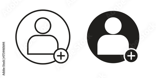 Follower icons simple vector set. logo sign symbol set