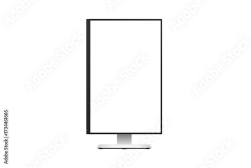 Realistic Vertical Monitor Mockup – Modern Desktop Display Template for App Showcase, UI/UX Design, and Branding Presentation