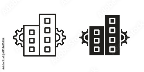 Enterprise icons simple vector set. logo sign symbol set