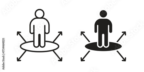 Decision making icons simple vector set. logo sign symbol set