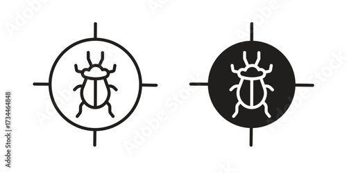 Debug icons simple vector set. logo sign symbol set