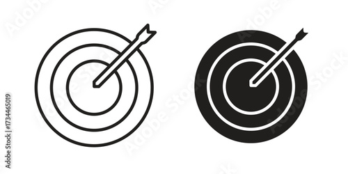 Dart icons simple vector set. logo sign symbol set