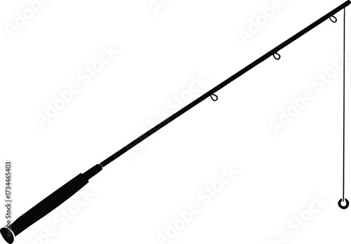 fishing rod silhouette fishing rod icon