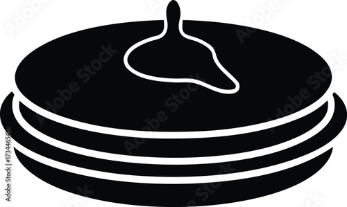  food illustration dessert silhouette meal logo breakfast icon pancake