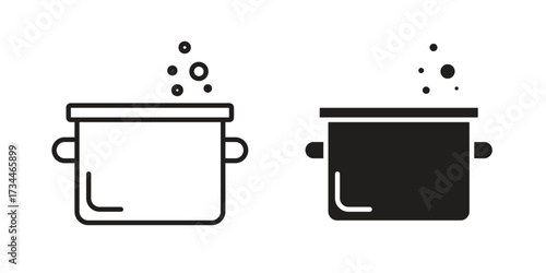 Cooking icons simple vector set. logo sign symbol set