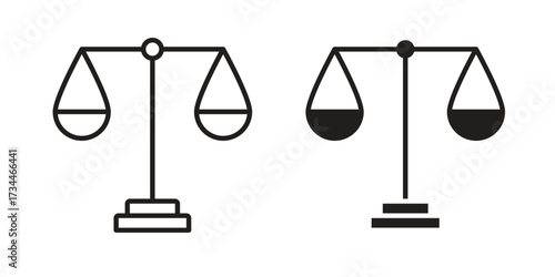 Compare icons simple vector set. logo sign symbol set