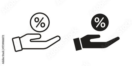 Commission icons simple vector set. logo sign symbol set