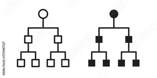 classification icons simple vector set. logo sign symbol set