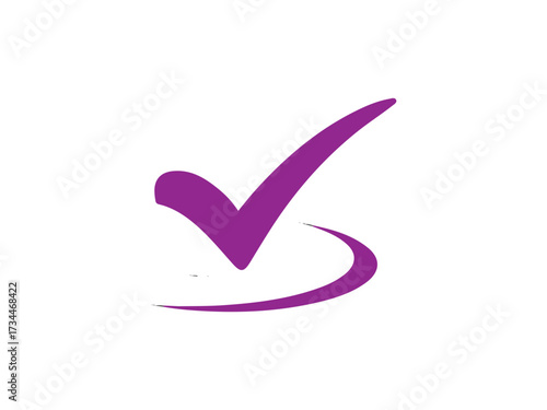 Tick mark icon and illustration design vector design 