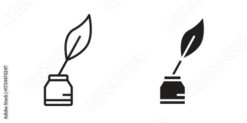 Author signs simple vector set. logo sign symbol set