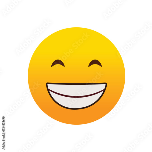 Financial Joy Emoji Vector: Market Success and Investment Returns Icon