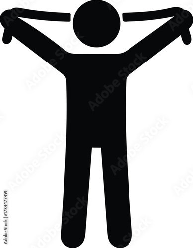 stretch with band vector illustration