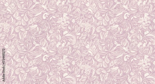 Wallpaper Mural A seamless pattern of intricate botanical lace, delicate and complex, soft and ethereal  Torontodigital.ca