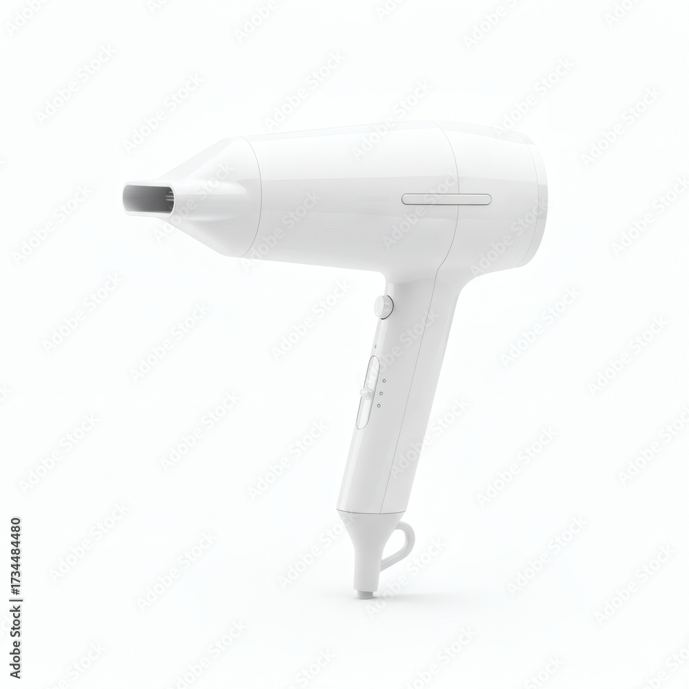 Fototapeta premium White Hair Dryer Isolated