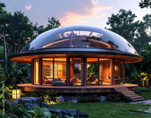 gazebo at sunset