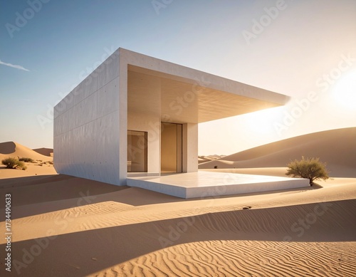 modern house on the beach