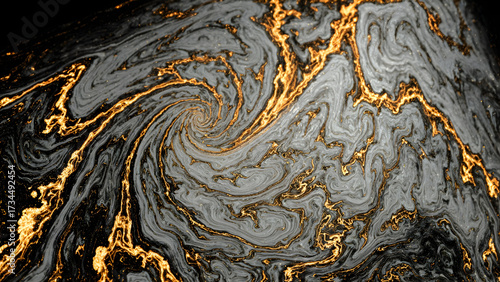 Golden and silver glitter dancing in a swirling storm, vibrant electric energy crackling in the air