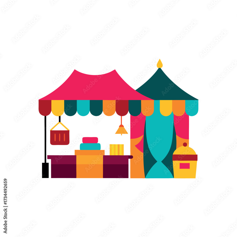 Fototapeta premium vector illustration of a shop