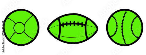 Vector illustration of an abstract green background with football design elements for a sport game team logo