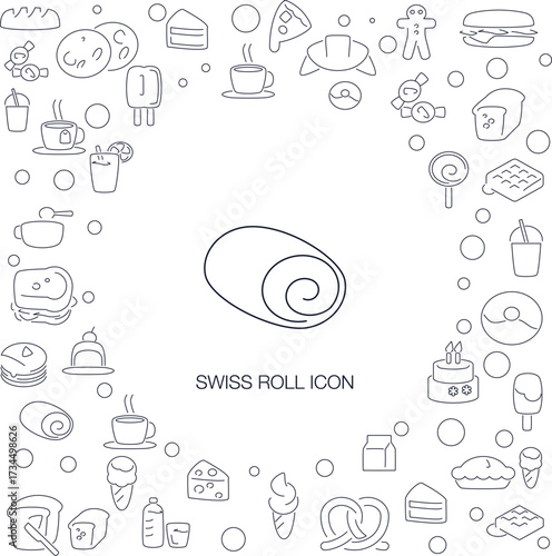 Swiss Roll Icon