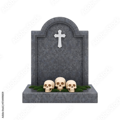 3D Element for Halloween Composition PSD Transparent Background