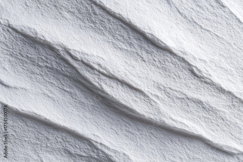 Textured white surface with diagonal folds and deep shadows, abstract aesthetic