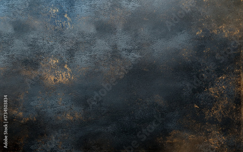 Dark and golden textured concrete wall background