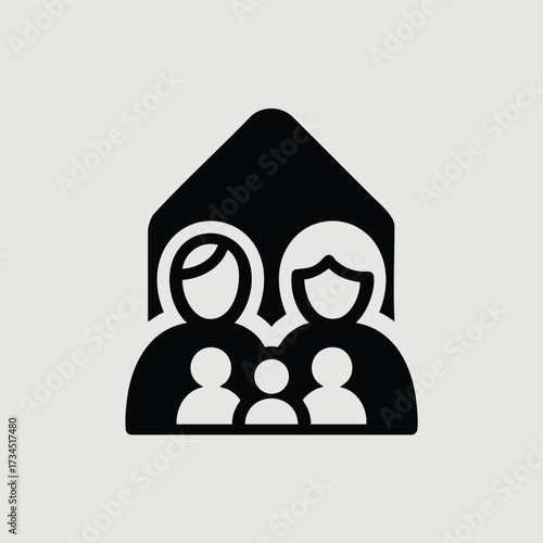 Group of diverse people gathered together under a shared roof symbolizing community and unity