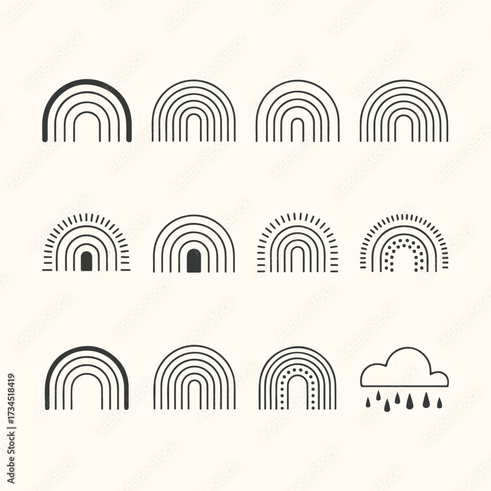 Obraz premium Vector art of a delightful assortment of freshly baked pastries and desserts, including croissants, cupcakes, donuts, pies, and cakes, perfect for any bakery or foodrelated project