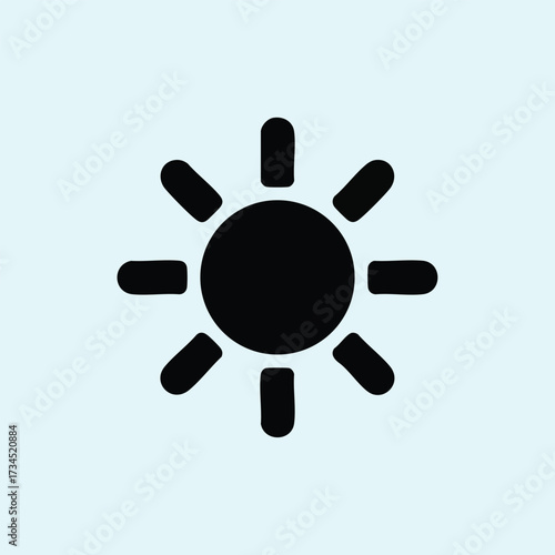 Bright Sun with Radiating Rays in a Clear Sky Highlighting Daylight and Warmth