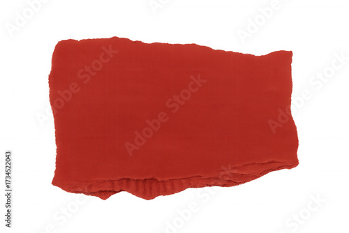 Wallpaper Mural Ripping red paper piece on transparent background presenting a textured blank memo surface for messages and concepts Torontodigital.ca