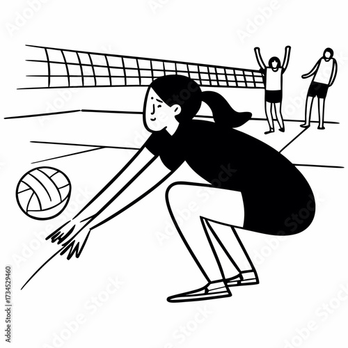 woman with basketball