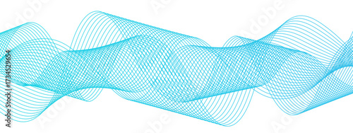 Abstract clean background with flowing wave-like lines in gradient shades of teal. Curves layered with smooth transitions, creating a sense of motion, fluidity, and modern elegance.