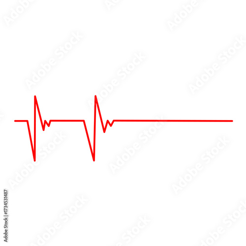 Heart cardiogram line. Vector illustration. heart beat graph