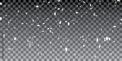 Random falling snow flakes wallpaper. Snowfall dust freeze granules. Snowfall sky white teal blue background. Many snowflakes february vector. Snow nature scenery, It's snowing! It's Falling snowflake