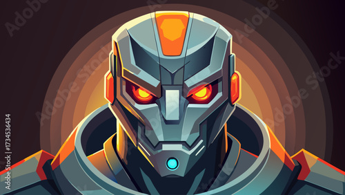 minimalist-robot-head-with-glowing-eyes-