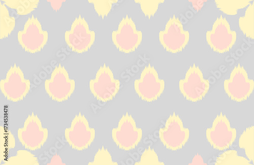 Ikat handwoven blurred zigzag in modern pastel minimal boho textile