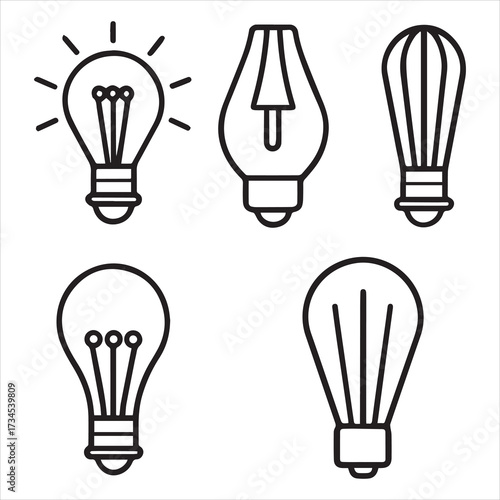 printer machine icon set vector