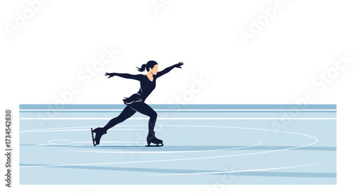 Figure skating performance ice skating competition winter sport artistic skating ice rink professional skater