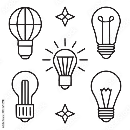 printer machine icon set vector