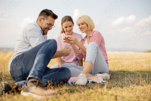 Family enjoying a sunny day...