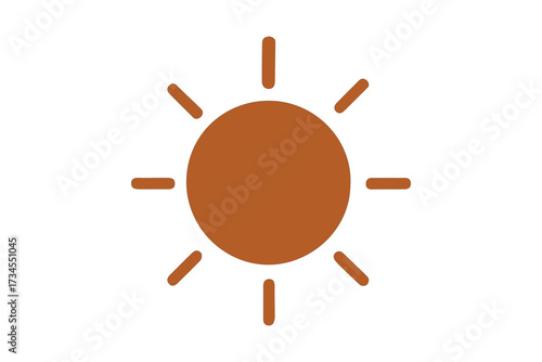 shining sun, spherical sun icon,cartoon text frame,Various circular speech bubbles, conversation