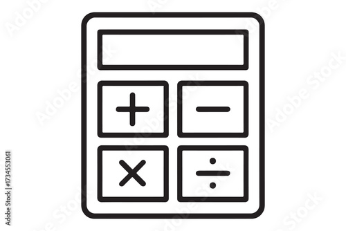 calculator icon, calculator vector illustration-simple illustration of calculator, perfect for calculator logos and icons