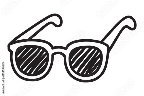 sunglass silhouette, Sunglass silhouette vector, sunglasses icon vector isolated on a  Whitebackground