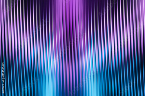 Illustration of abstract background with purple and blue vertical lines and blurred motion