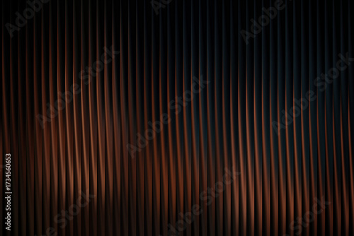 Illustration of abstract dark background with vertical lines and soft lighting effect