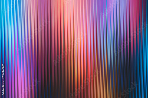 Illustration of colorful abstract background with vertical lines and soft lighting effect